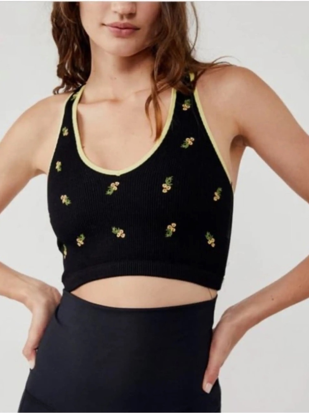 Fp Movement Free Throw Embroidered Crop Like new